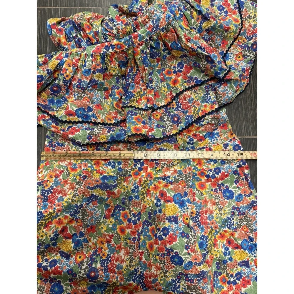 J. Crew Sz 10 Liberty Fabric One-Shoulder Jumpsuit Margaret Annie Floral NWT